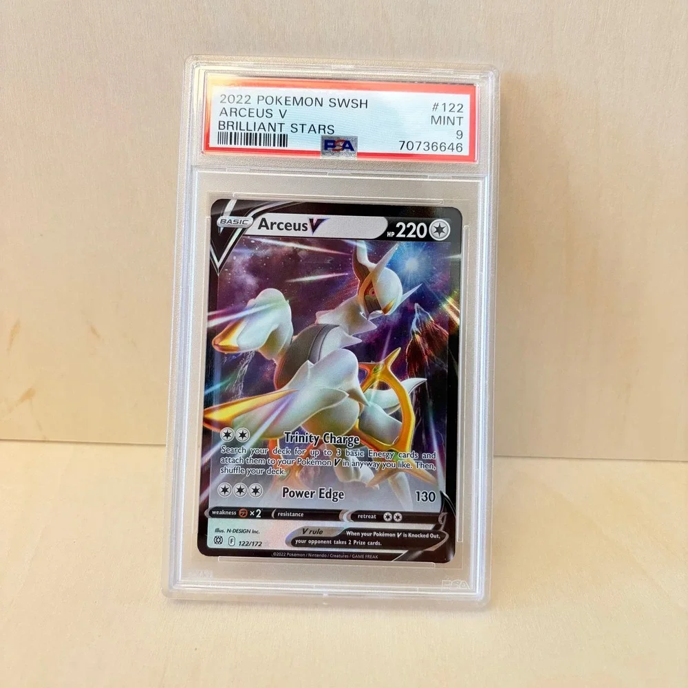 2022 Pokemon Card #122 Arceus V PSA 9 Sword & Shield Brilliant Stars SWSH